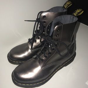 PEWTER DR. MARTENS